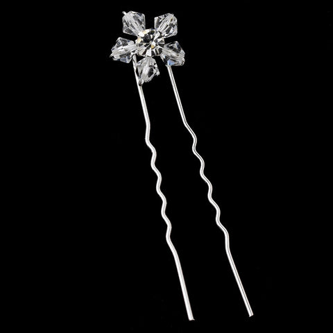 * Swarovski Crystal Daisy Bridal Wedding Hair Pin 31 (1 pc)