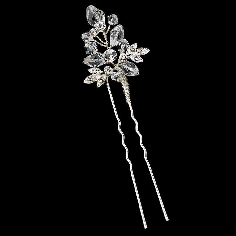Elegant Crystal & Rhinestone Bridal Wedding Hair Pin 61