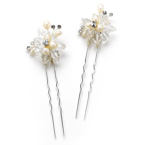 Pearl Crystal Bridal Wedding Hair Pin 79