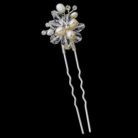 Pearl Crystal Bridal Wedding Hair Pin 79