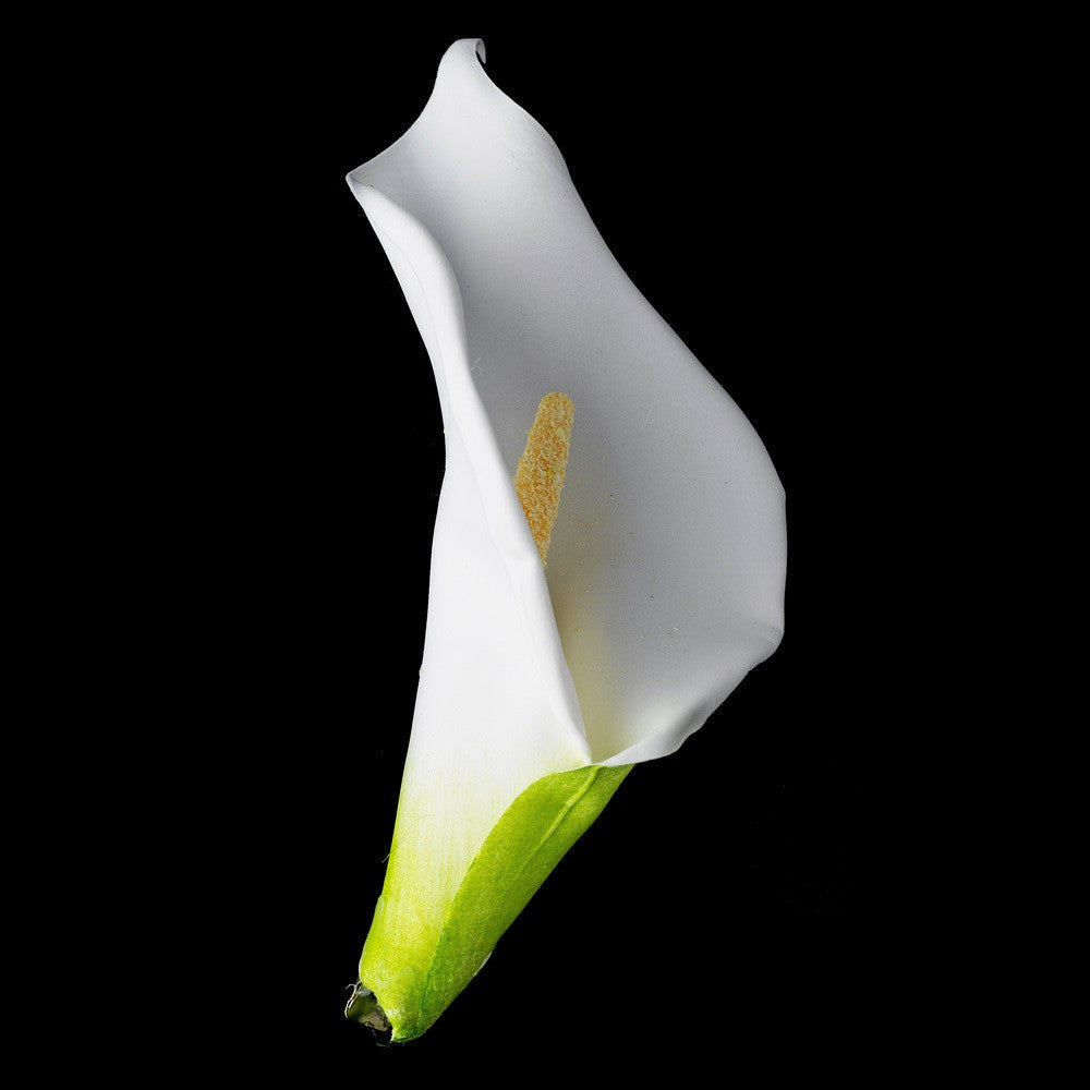 white lily flower hair clip White Lily Flower Bridal Wedding Hair Clip Default Title