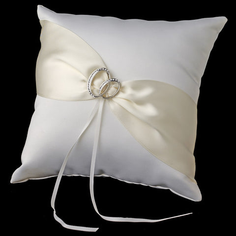 Two Bridal Wedding Rings Bridal Wedding Ring Pillow 763