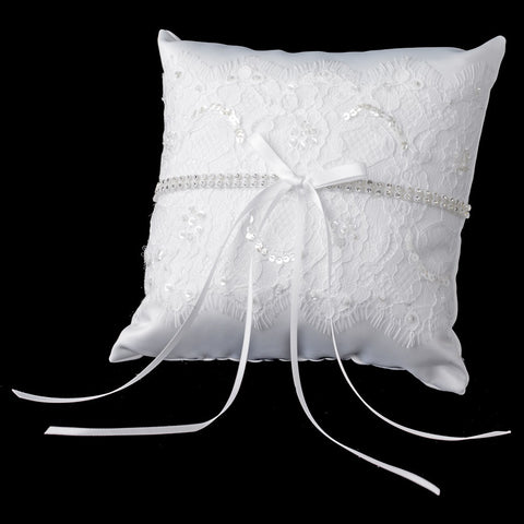 Lace Bridal Wedding Ring Pillow 800