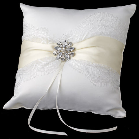 Ribbon & Bridal Wedding Brooch Bridal Wedding Ring Pillow 848