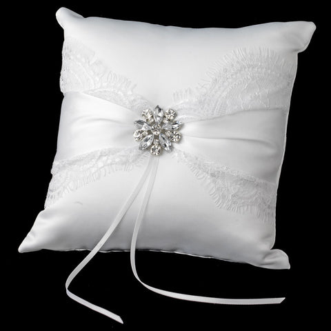 Ribbon & Bridal Wedding Brooch Bridal Wedding Ring Pillow 848