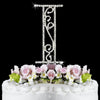 Roman Silver Plated Individual Letter Inital Crystal Bridal Wedding Cake Toppers