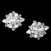 Silver Clear Rhinestone & Swarovski Crystal Bead Shoe Bridal Wedding Hair Clip 1 (Set of 2)