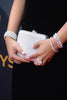 Antique Rhodium Silver Clear Round CZ Crystal Bridal Wedding Bracelet 7708