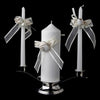 Organza Bow & Rose Unity Candle Set 796