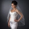 Bridal Wedding Double Layer Organza Edge Bridal Wedding Veil 089