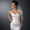 Scalloped Floral Embroidered Lace Edge Bridal Wedding Veil 112