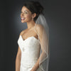 Glistening Faux Pearl & Bugle Bead Edge Bridal Wedding Veil