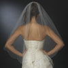 Bridal Wedding Single Layer Fingertip Edge Bridal Wedding Veil 114 1F