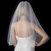 Bridal Wedding Single Layer Elbow Length Scalloped Bridal Wedding Veil 124 1E