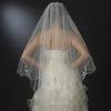Bridal Wedding Veil 1317 - w/ Embroidery (33" x 41"long)