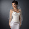 Bridal Wedding Double Layer Elbow Length Bridal Wedding Veil 1390 w/ Scalloped Beaded Edge