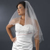 Bridal Wedding Double Layer Fingertip Length Bridal Wedding Veil 1436 F
