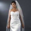 2 Tier Elbow and Cathedral Length Beaded Bridal Wedding Veil (V 150)