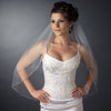 Bridal Wedding Double Layer Fingertip Length Bridal Wedding Veil 1546 F