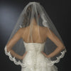 Bridal Wedding Veil 1571 - Single Layer, Fingertip Length (36" long x 51" wide)