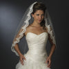 Bridal Wedding Veil 1571 - Single Layer, Fingertip Length (36" long x 51" wide)