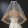 Bridal Wedding Single Layer Elbow Length Pearl & Bugle Beaded Edge Bridal Wedding Veil 174