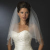 Bridal Wedding Single Layer Elbow Length Pearl & Bugle Beaded Edge Bridal Wedding Veil 174