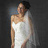 Two Tier Fingertip Bridal Wedding Veil with Exquisite Crystal & Pearl Accented Edge 2020