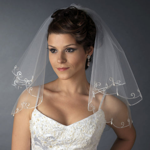 Bridal Wedding Single Layer Child's Communion Shoulder Length Bridal Wedding Veil 227