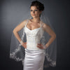 Bridal Wedding Veil (42" long x 72" wide) Couture w/ elegant embroidery Bridal Wedding Veil 3286