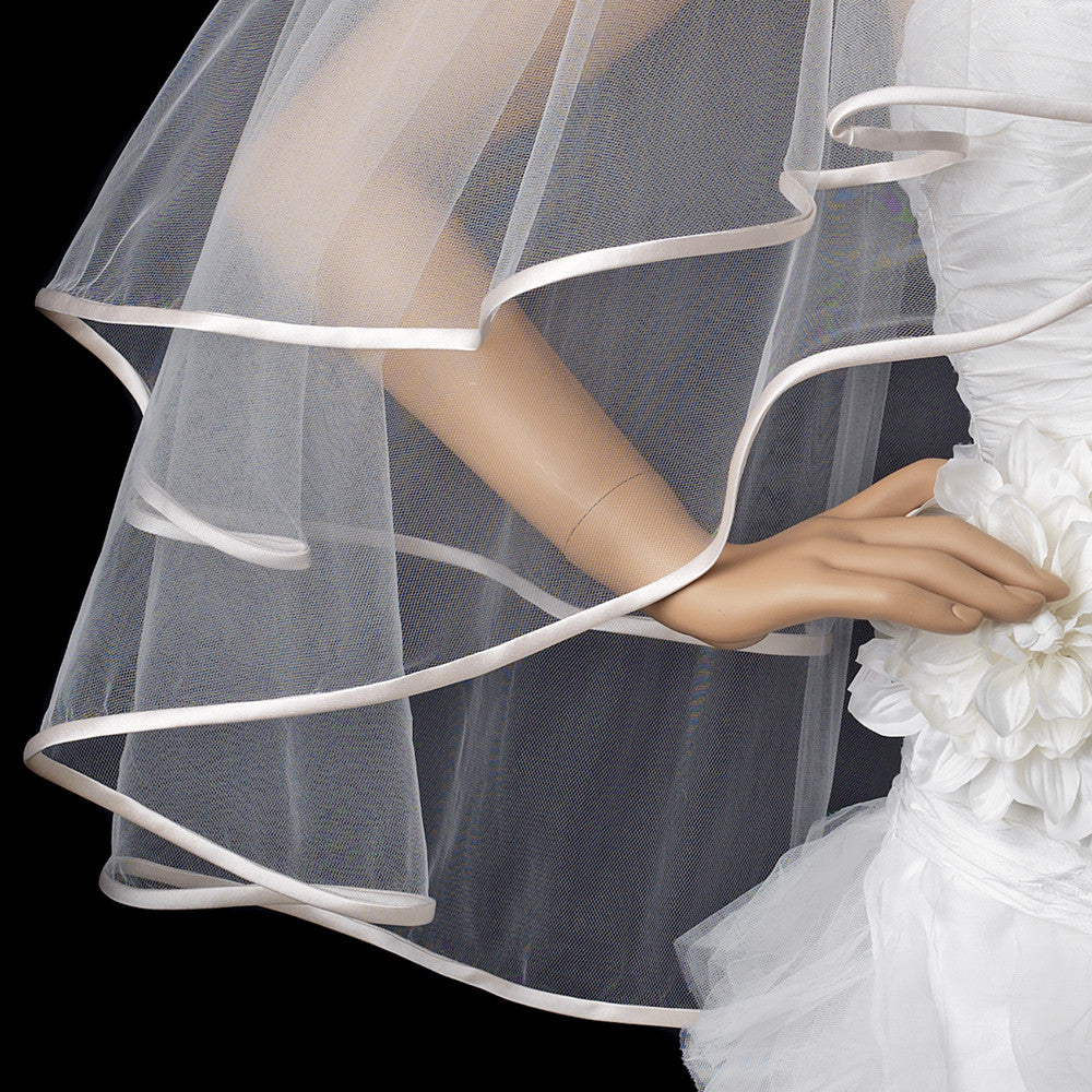 Bridal Wedding Veil 948 Ivory - Fingertip (30