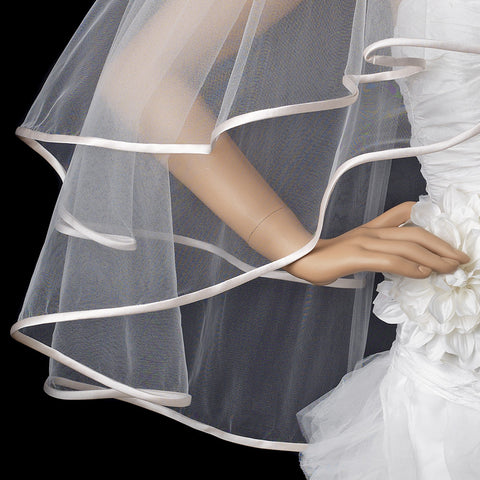 Bridal Wedding Veil 948 Ivory - Fingertip (30" x 36" long)