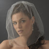 Single Tier Fine Birdcage Face Bridal Wedding Veil Softly Scattered with Rhinestones 502