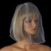 Single Layer Fine Birdcage Face Bridal Wedding Veil with Glistening Rhinestone Edge 503