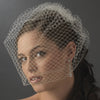 Plain Single Layered French Netting Birdcage Face Bridal Wedding Veil 900
