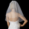 Bridal Wedding Rattail Satin Corded Edge Bridal Wedding Veil VR
