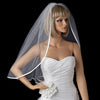 Bridal Wedding Satin Ribbon Edge Bridal Wedding Veil VS 1/8