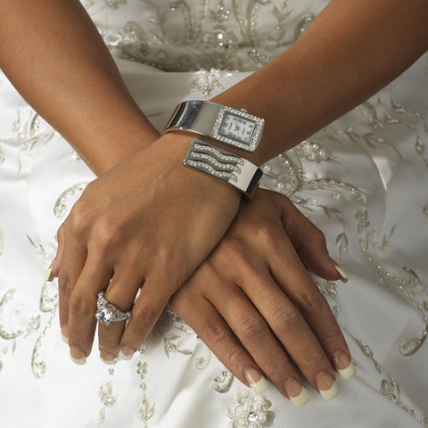 Rhinestone Crystal Bridal Wedding Watch 11