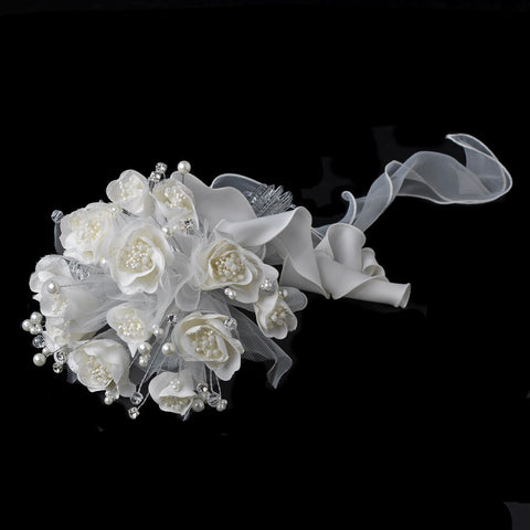 Bridal Wedding Bouquet 243 White, Rum, Ivory, Pink