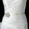 Silver Clear Rhinestone Bridal Wedding Brooch 138
