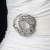 * Vintage Crystal Bridal Wedding Hair Pin Bridal Wedding Brooch 20 in Antique Silver with Rhinestones