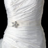 Silver Rhinestone Flower Bridal Wedding Brooch 3174