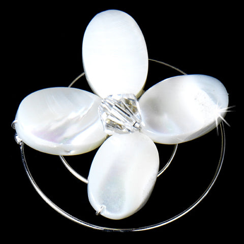 Centered Accented Flower Shell Twist-In-9