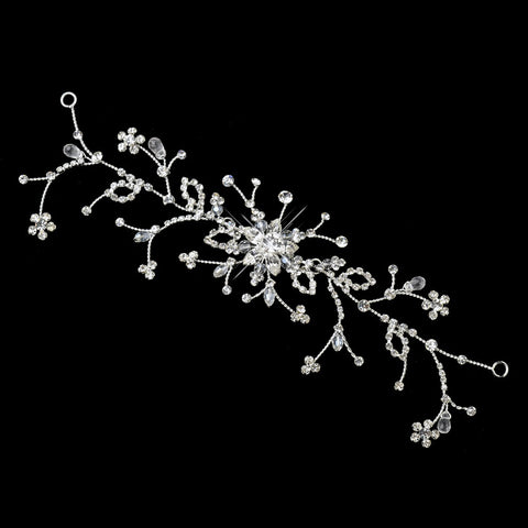 Elegant Crystal Floral Vine Cake Jewelry Accent CJ2