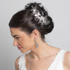 Rhodium Clear CZ Dangle Bridal Wedding Earrings 242