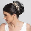 Vintage CZ & Freshwater Pearl Bridal Wedding Earrings 2027