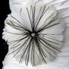 * White Feather Bridal Wedding Brooch 132
