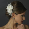 Silver CZ Bridal Wedding Earrings 8638