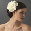 X-Large Dahlia Alligator Bridal Wedding Hair Clip 418