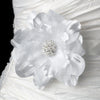 Beautiful Crystal Accented Flower Bridal Wedding Hair Clip or Bridal Wedding Hair Clip Bridal Wedding Brooch 426 White or Ivory